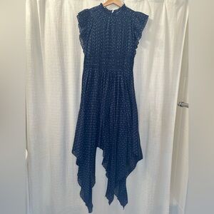 Ulla Johnson High Neck Sleeveless High/Low Dress